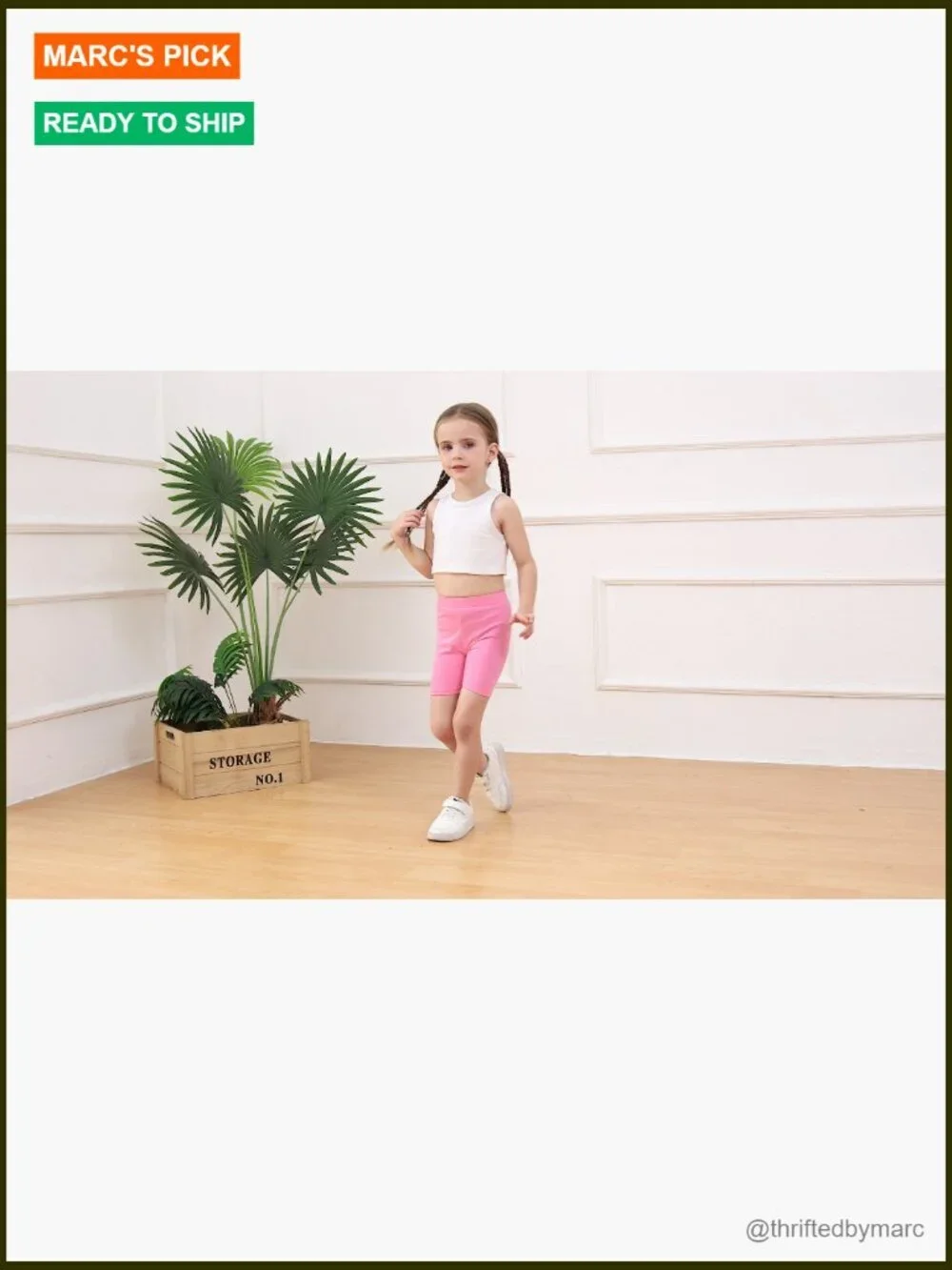 6 Pack Baby Toddler Girls Cotton Bike Shorts Soft Thickened Cartwheel Shorts